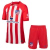 Officiële Voetbalshirt + Korte Broek Atlético Madrid Thuis 2023-24 - Kids